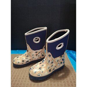 Lilly And Dan Kids Waterproof Insulated Boots Owl Print Size 11